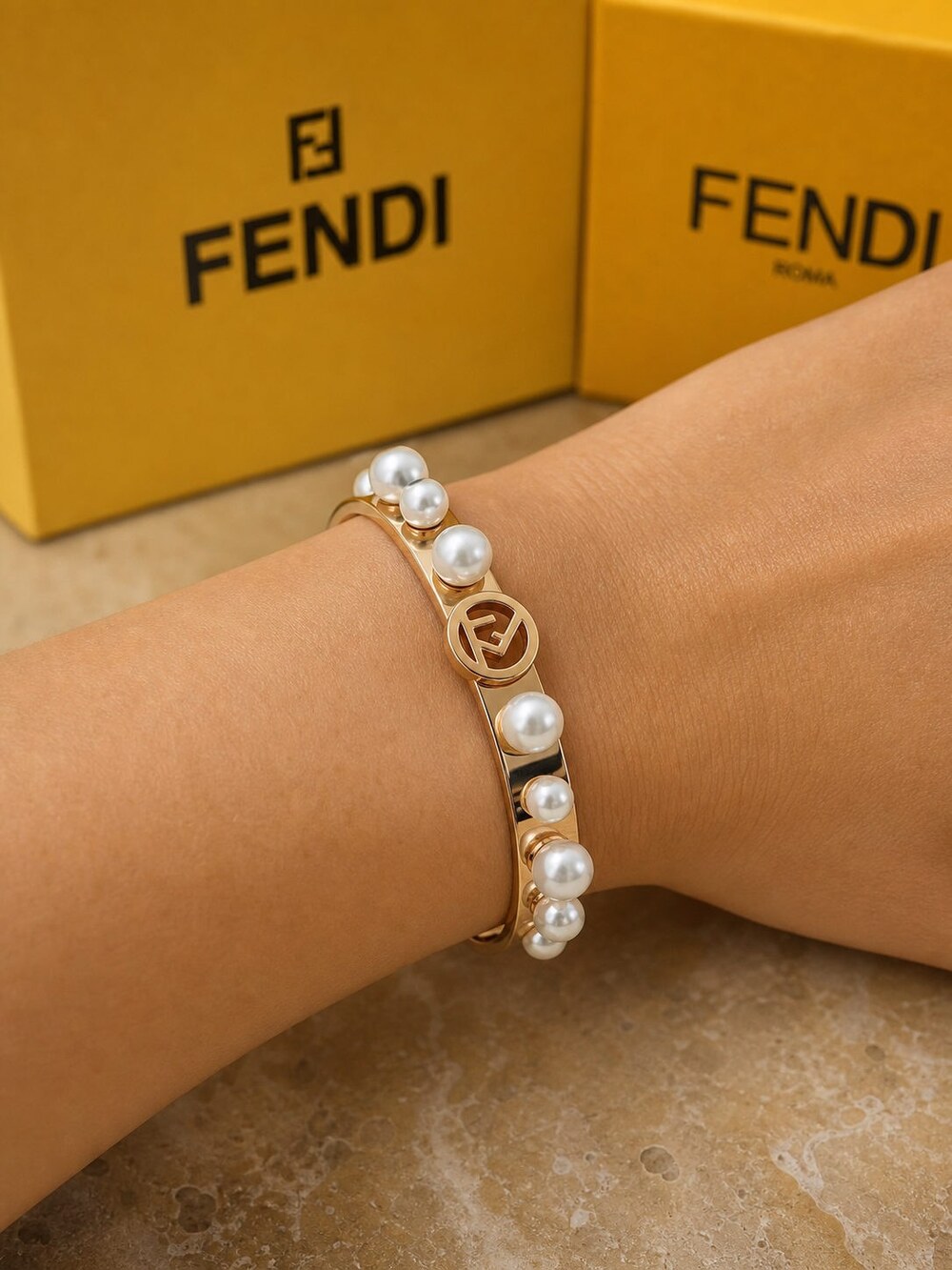 Fendi Modern Designer Bracelet Style 4 | New with Box - Picture 8 of 9